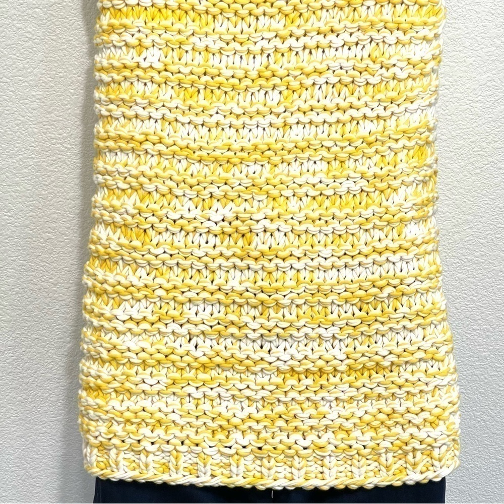 NWT Lafayette 148 Woman Sunbeam Multi Yellow Sleeveless Sweater Size S - Picture 8 of 12